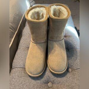 Tan Shearling Lined Boots